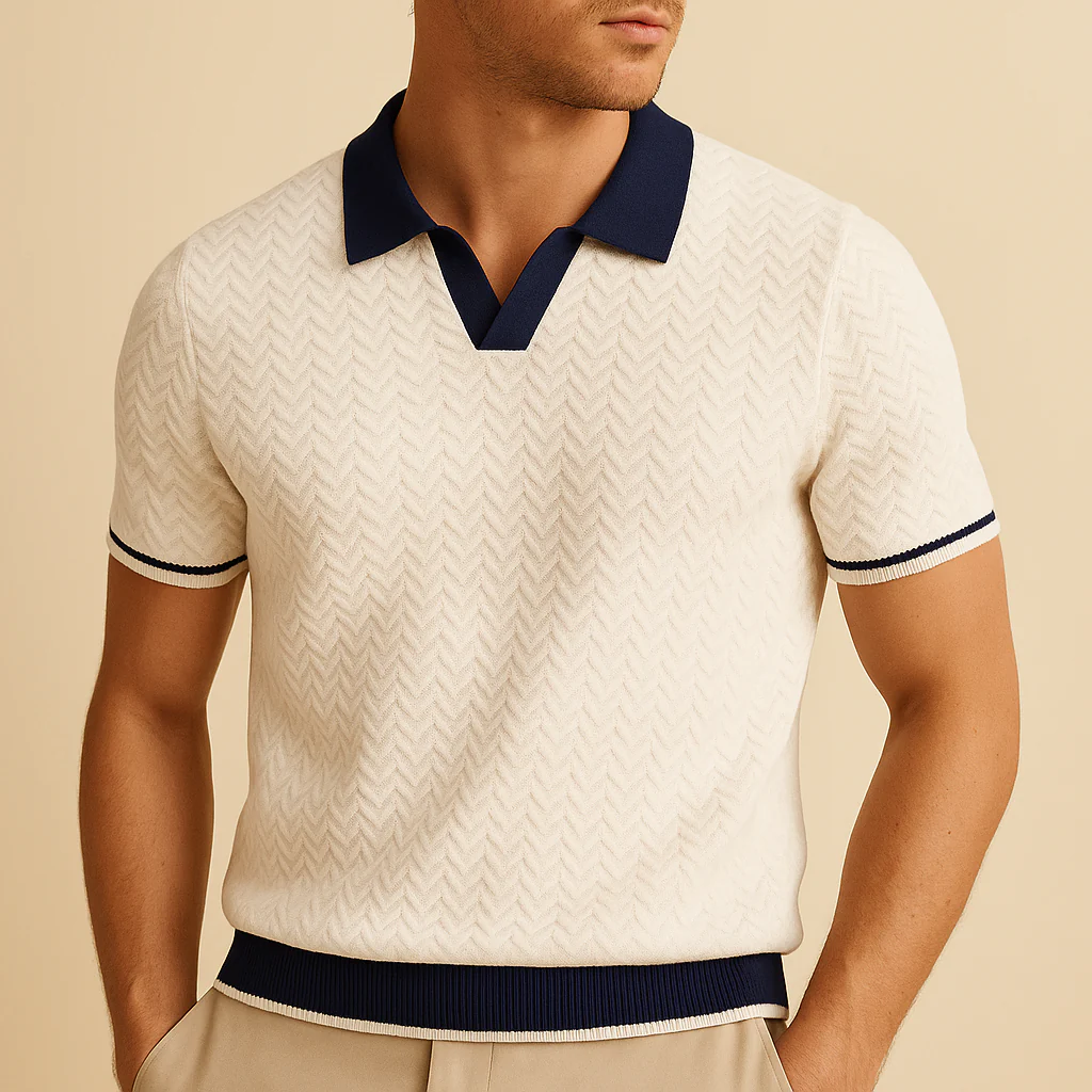 Louis | POLO SHIRT IN RICCIO FABRIC - Image 4