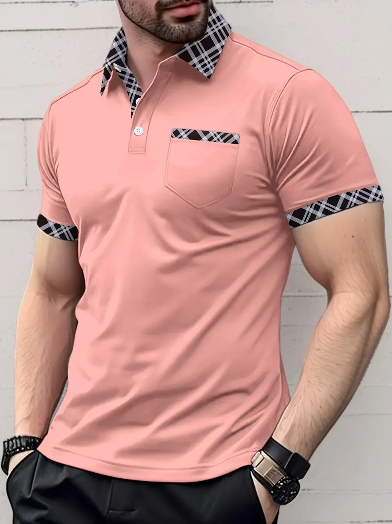 Lovelyn® | Regular-Fit Golf Shirt With Checked Collar - Image 7