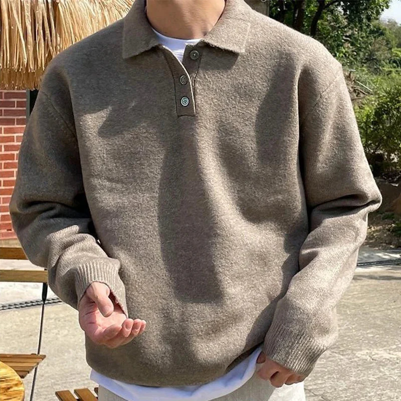 Lucano® | Buttoned Collar Sweater - Image 2
