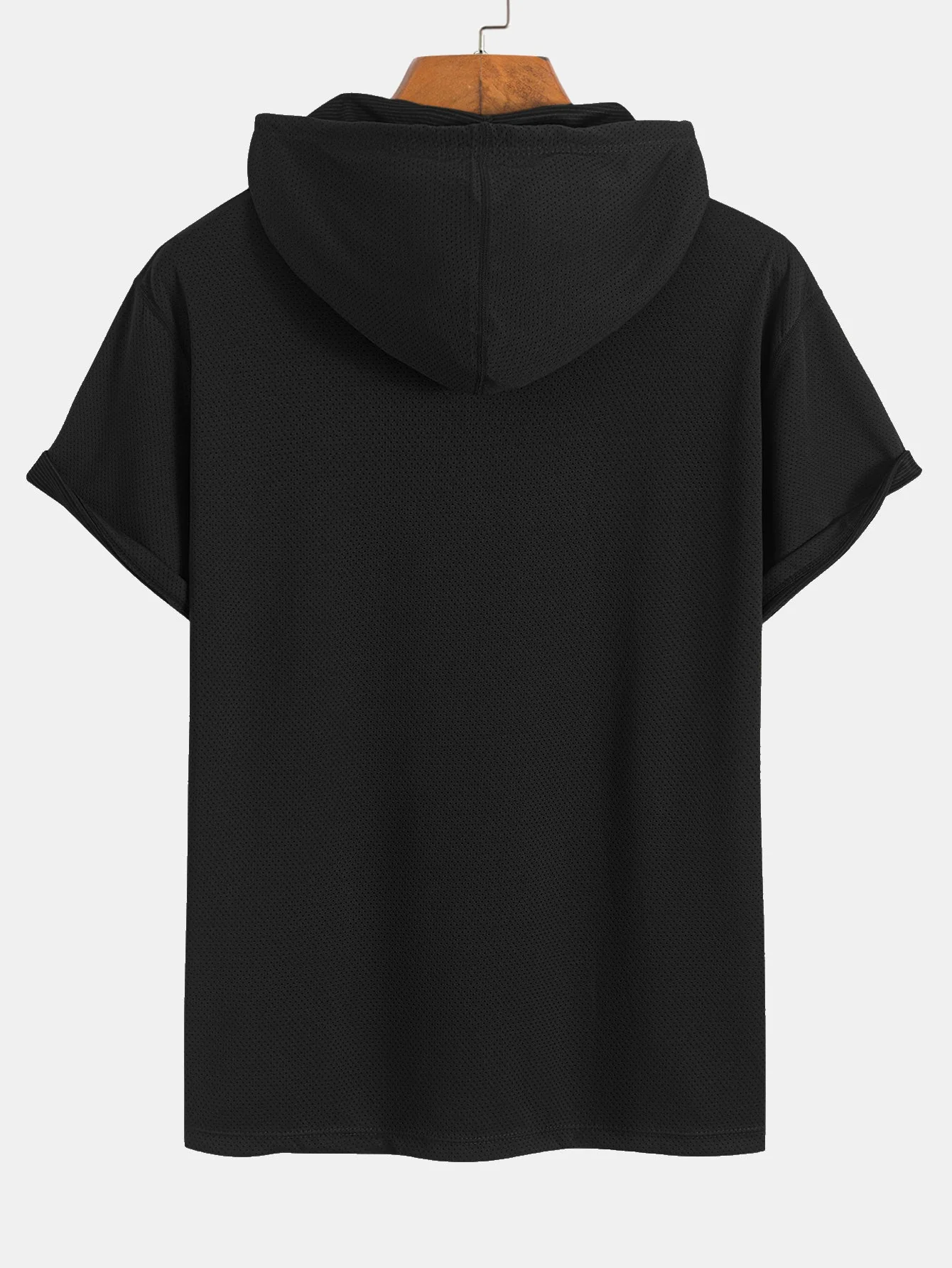 Lucas® | Athletic Mesh Kangaroo Pocket Hooded T-Shirt - Image 4