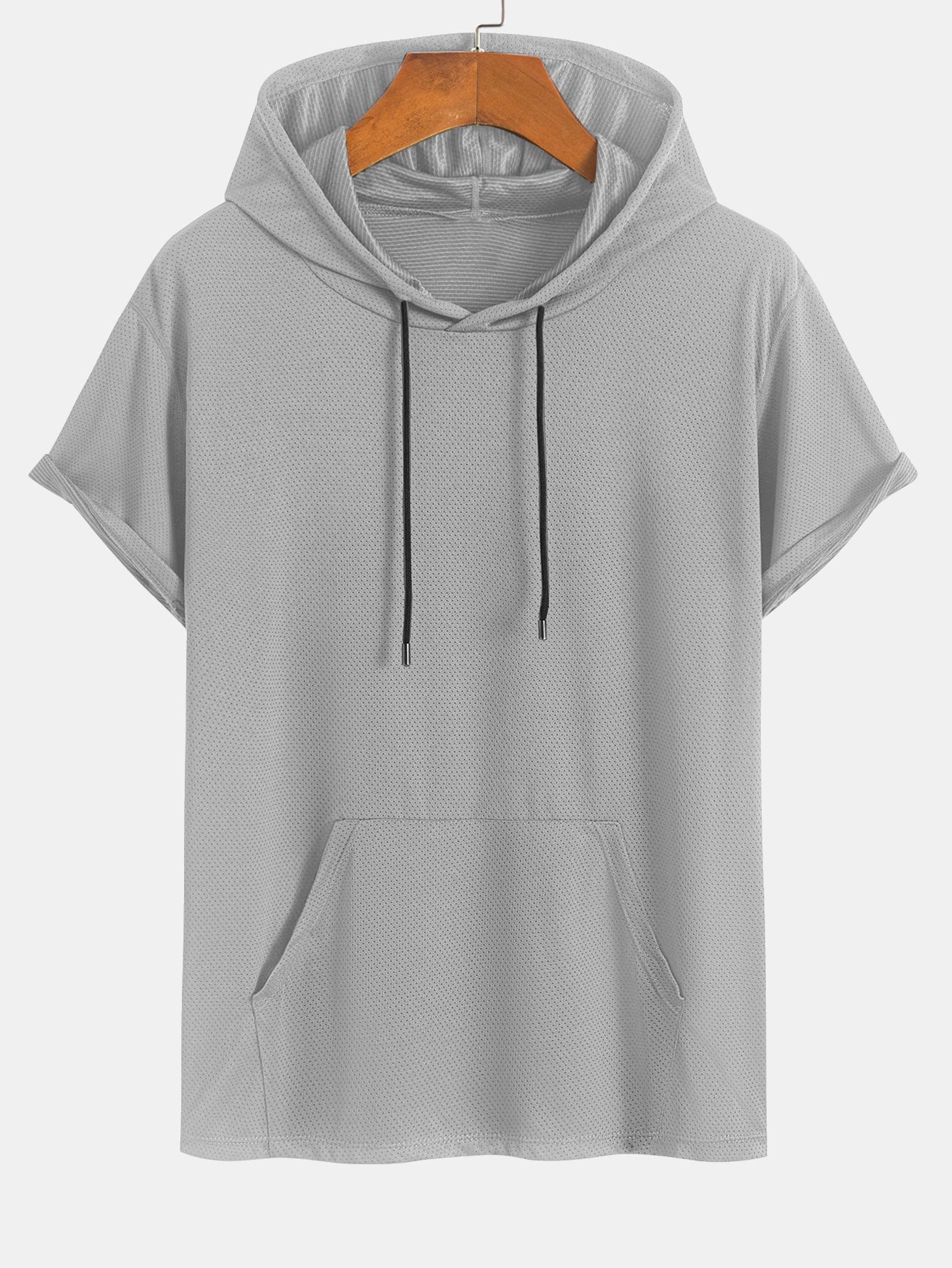 Lucas® | Athletic Mesh Kangaroo Pocket Hooded T-Shirt - Image 5