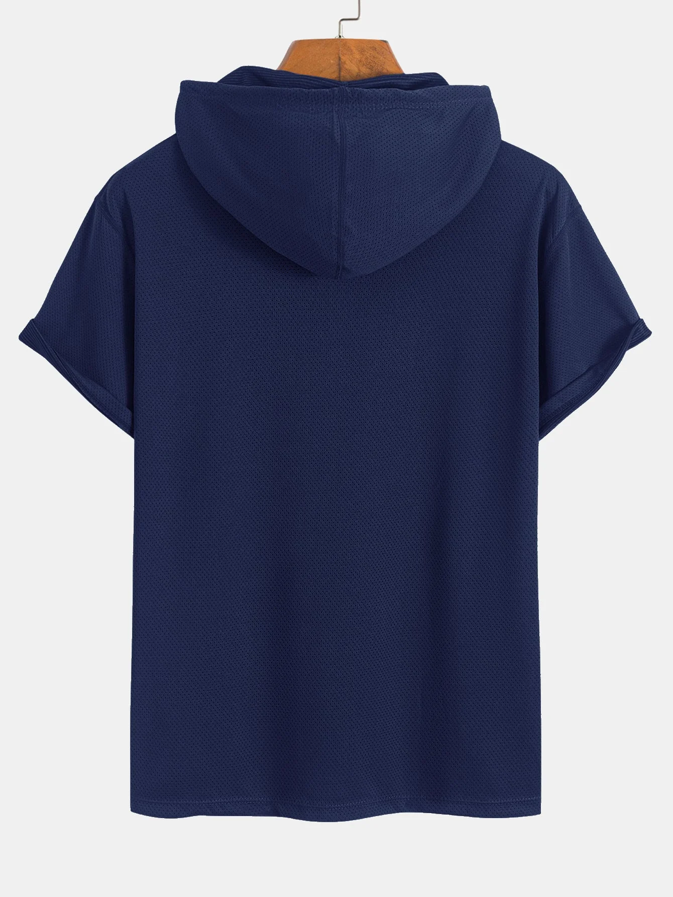 Lucas® | Athletic Mesh Kangaroo Pocket Hooded T-Shirt - Image 8