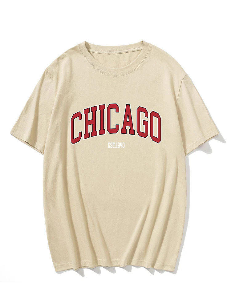 Lucas® | Chicago Letter Print T-Shirt - Image 6
