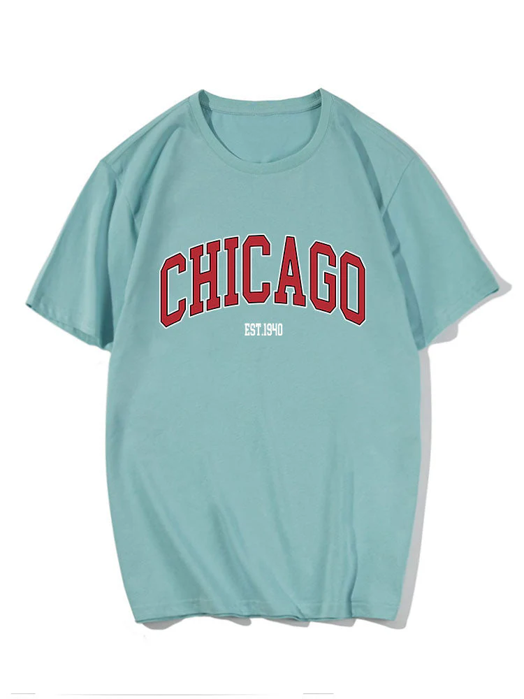 Lucas® | Chicago Letter Print T-Shirt - Image 7