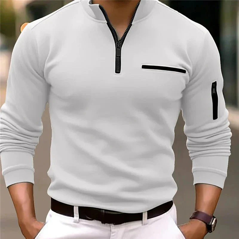 Lucas® | Long-sleeved polo shirt - Image 3