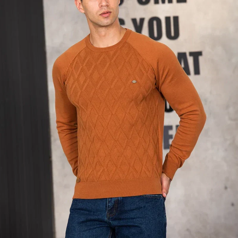 Lucas® | Premium Cotton Argyle Sweater - Image 5