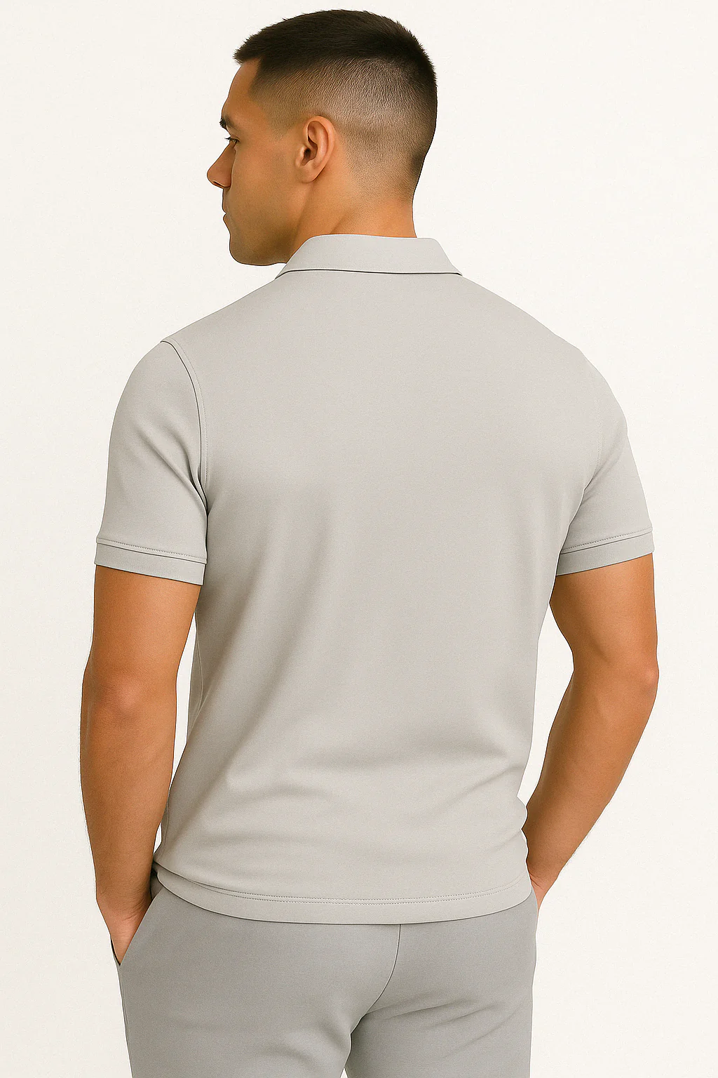 Lucas | MODERN POLO SHIRT WITH MID-ZIP - Image 8