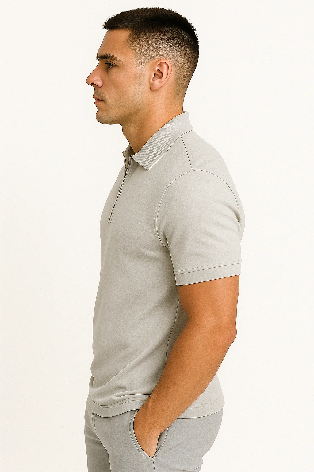 Lucas | MODERN POLO SHIRT WITH MID-ZIP - Image 9