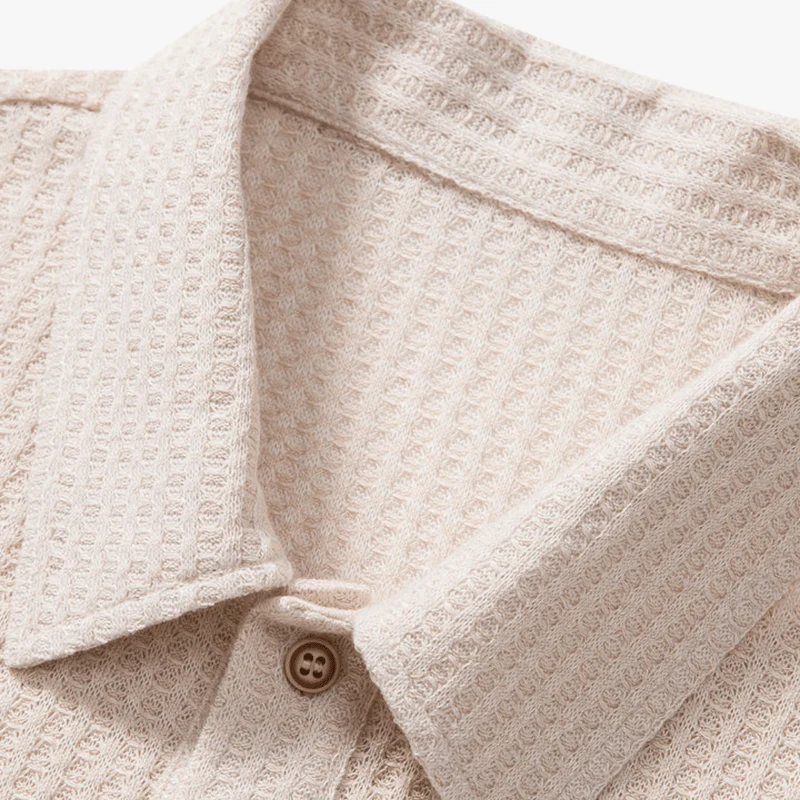 Lucas | Stylish Summer Polo Shirt for Men – Breathable Waffle Knit - Image 13