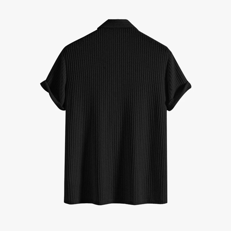 Lucas | Stylish Summer Polo Shirt for Men – Breathable Waffle Knit - Image 2