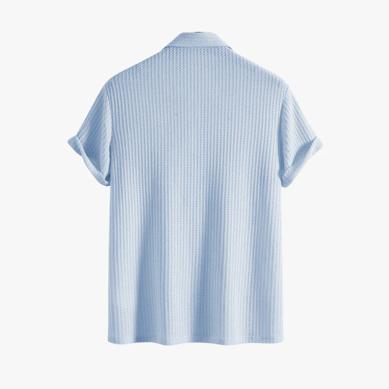 Lucas | Stylish Summer Polo Shirt for Men – Breathable Waffle Knit - Image 8