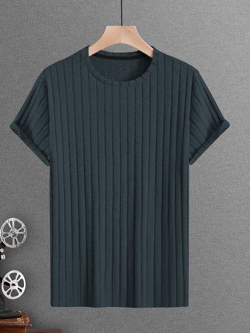 Lucero® | Ribbed Casual Short Sleeve T-Shirt - Image 10