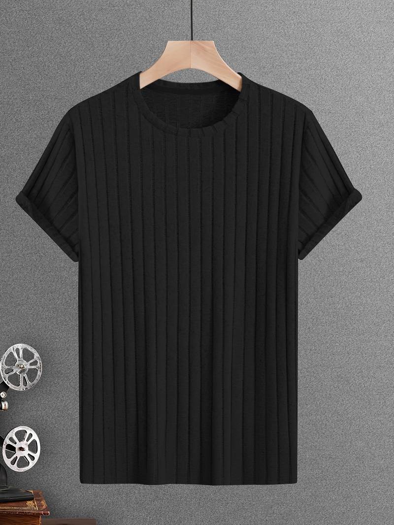 Lucero® | Ribbed Casual Short Sleeve T-Shirt - Image 12
