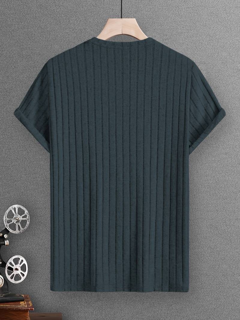 Lucero® | Ribbed Casual Short Sleeve T-Shirt - Image 4