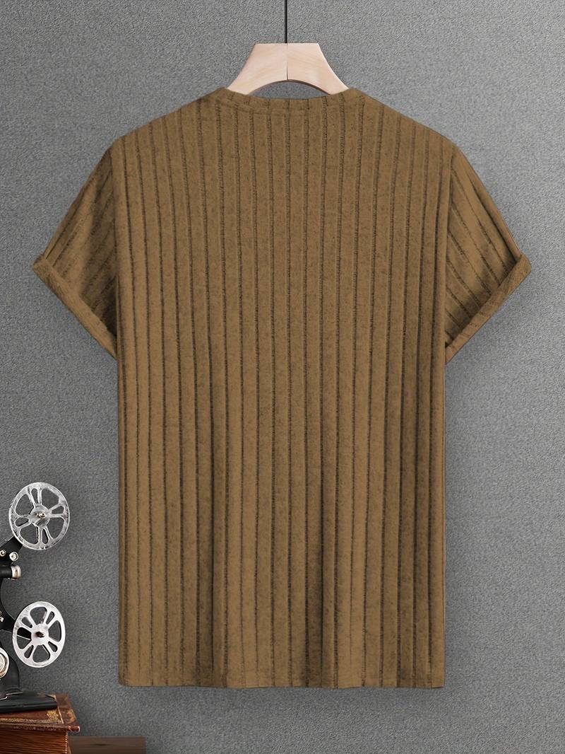 Lucero® | Ribbed Casual Short Sleeve T-Shirt - Image 5