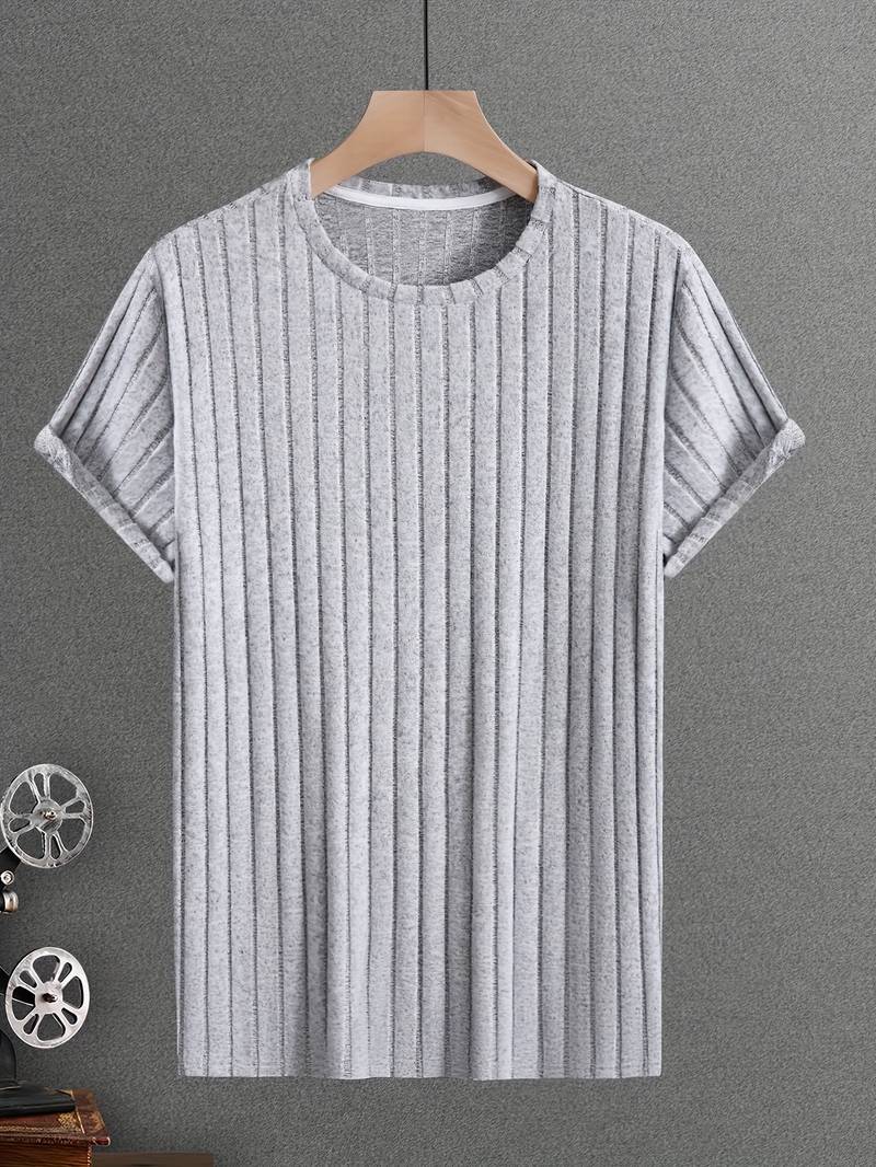 Lucero® | Ribbed Casual Short Sleeve T-Shirt - Image 9