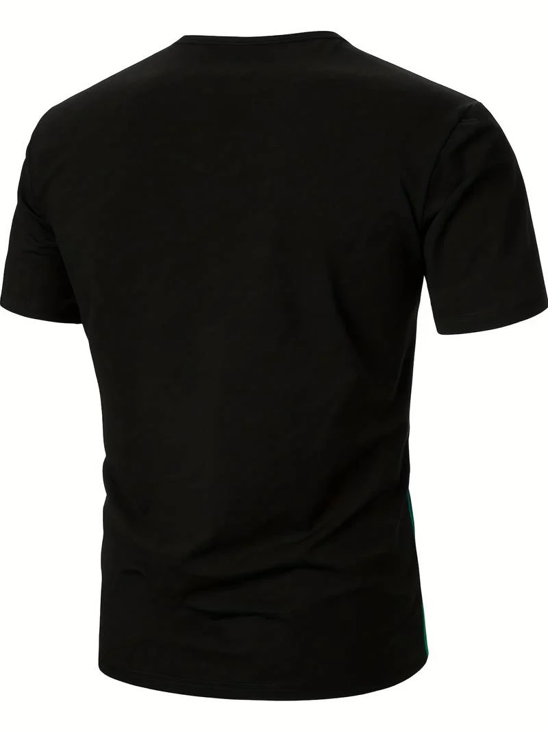 Lucia® | T-Shirt With Different Color Blocks For Men - Image 7