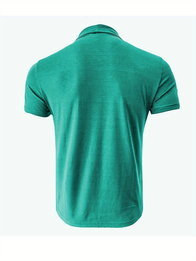 Lucian® | Casual Short Sleeve Turtleneck T-Shirt - Image 18