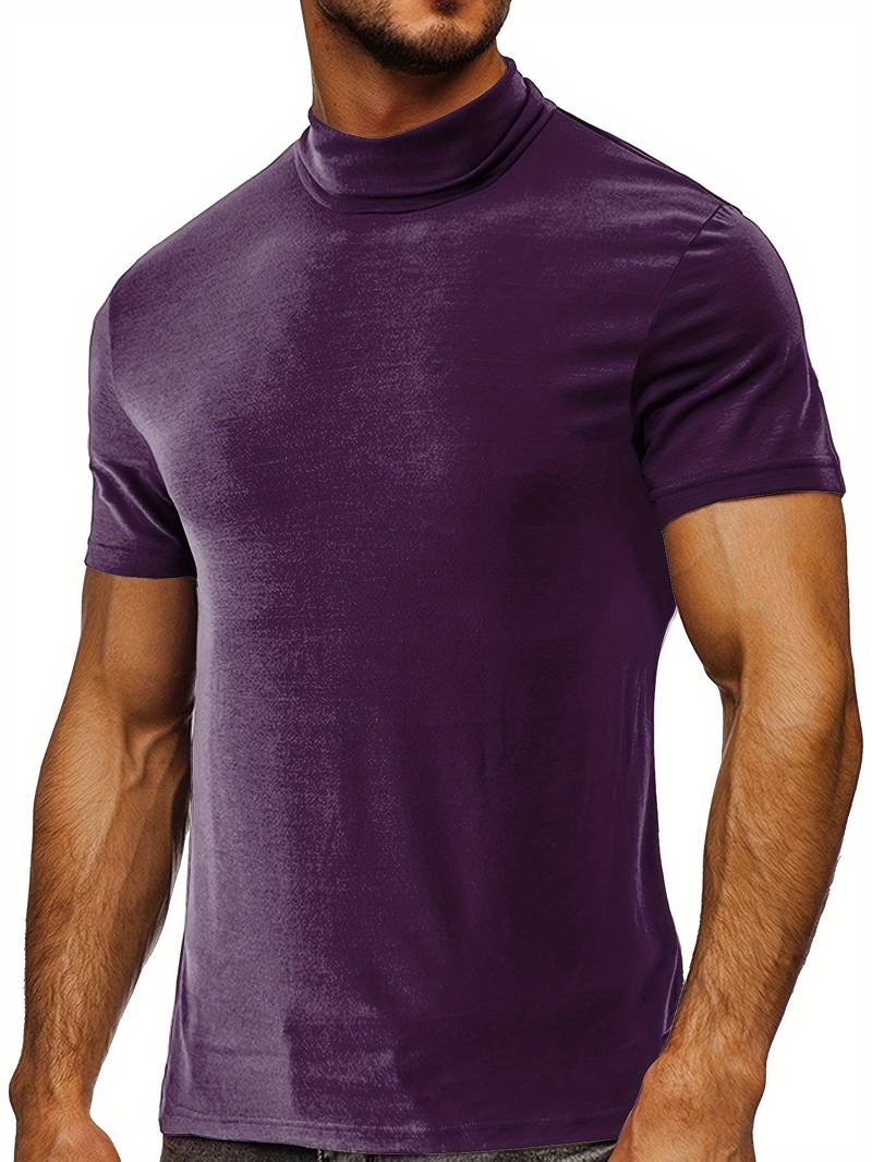 Lucian® | Casual Short Sleeve Turtleneck T-Shirt - Image 31