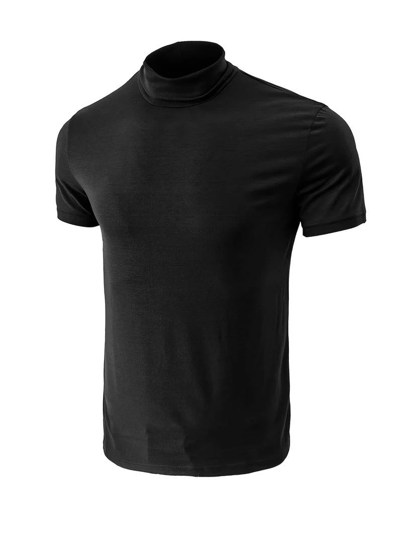 Lucian® | Casual Short Sleeve Turtleneck T-Shirt - Image 7