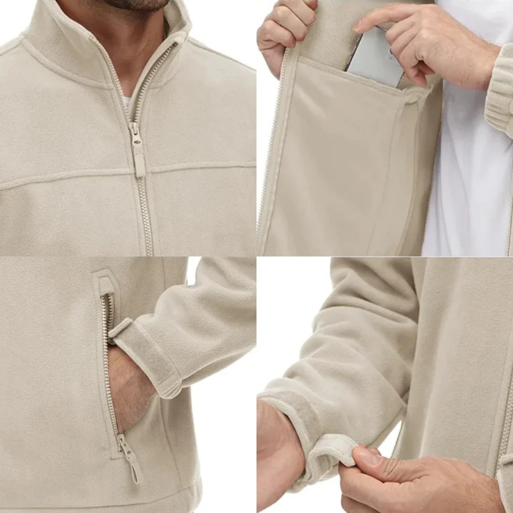 Lucian | Fleece Men's Winter Jacket - Image 3