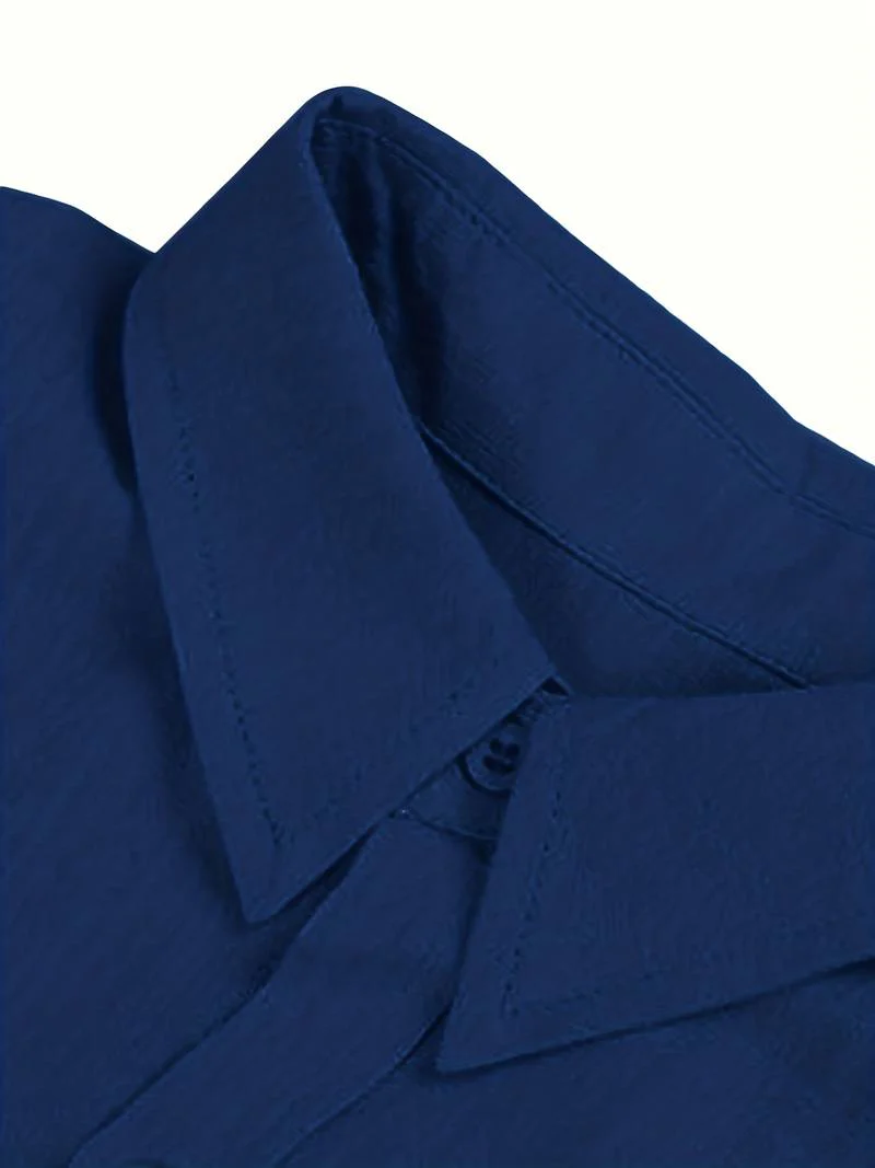 Luciana® | Plain Short Sleeve Shirt For Men - Image 7