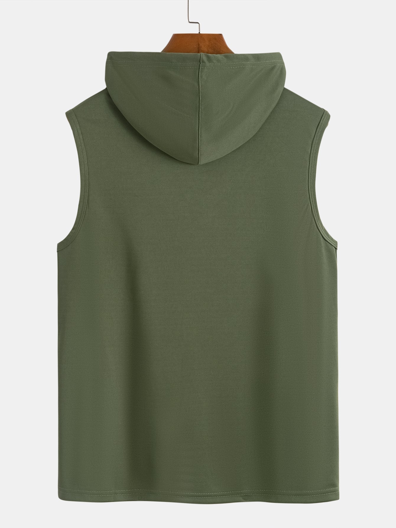 Luciano® | Athletic Mesh Kangaroo Pocket Hooded Tank - Image 2