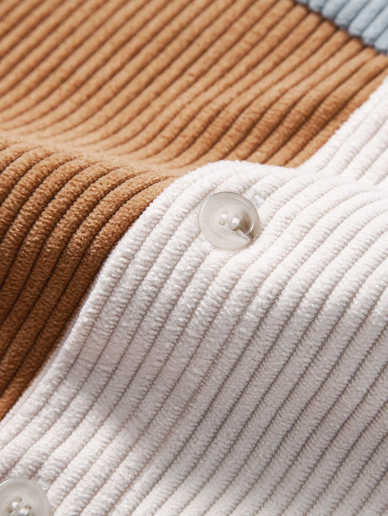Luciano® | Colorblock Corduroy Shirt - Image 4