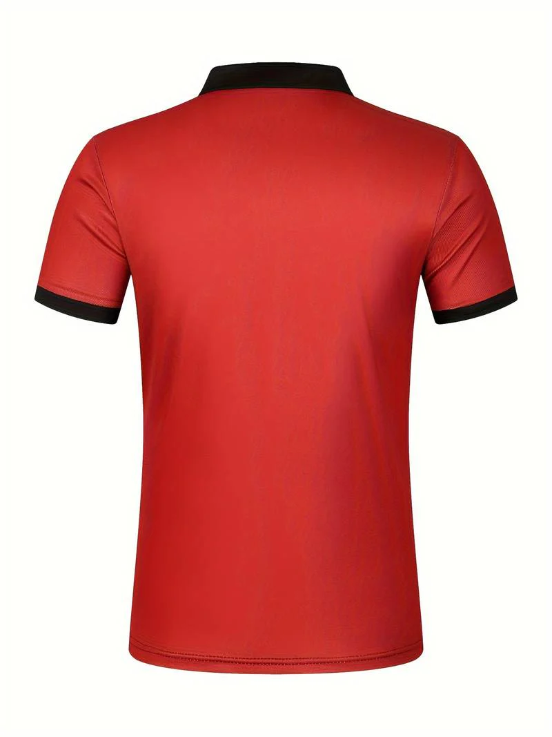 Lucie® | Casual Short Sleeve Stripe Polo Shirt For Men - Image 14