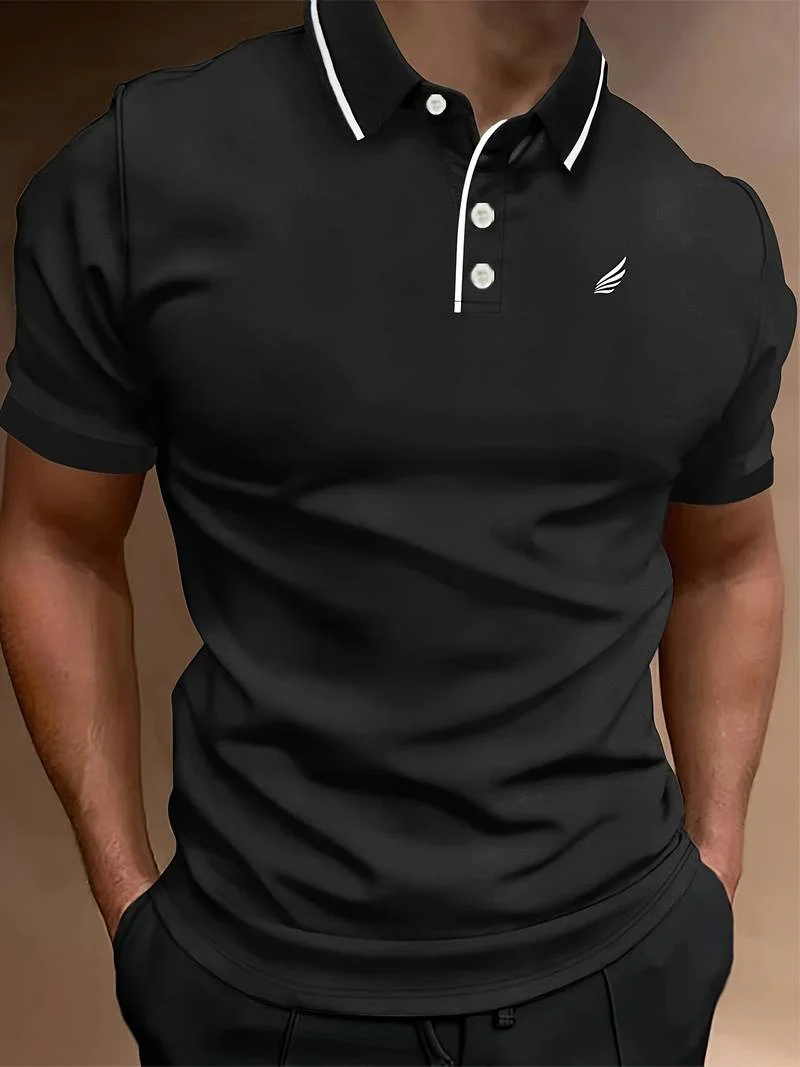 Lucila® | Casual, Plain Polo Shirt For Men - Image 16
