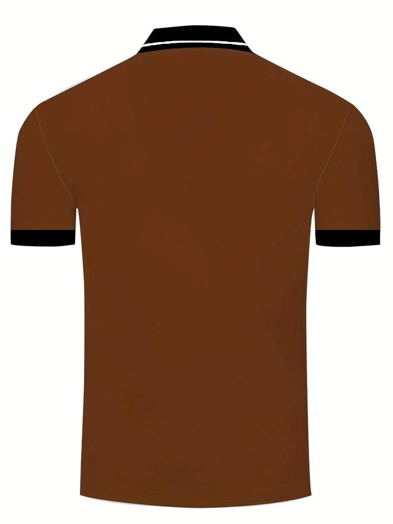 Lucila® | Casual, Plain Polo Shirt For Men - Image 2