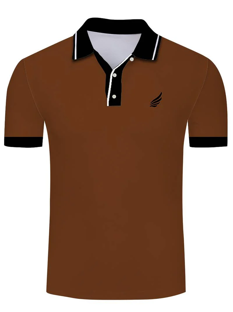 Lucila® | Casual, Plain Polo Shirt For Men - Image 3
