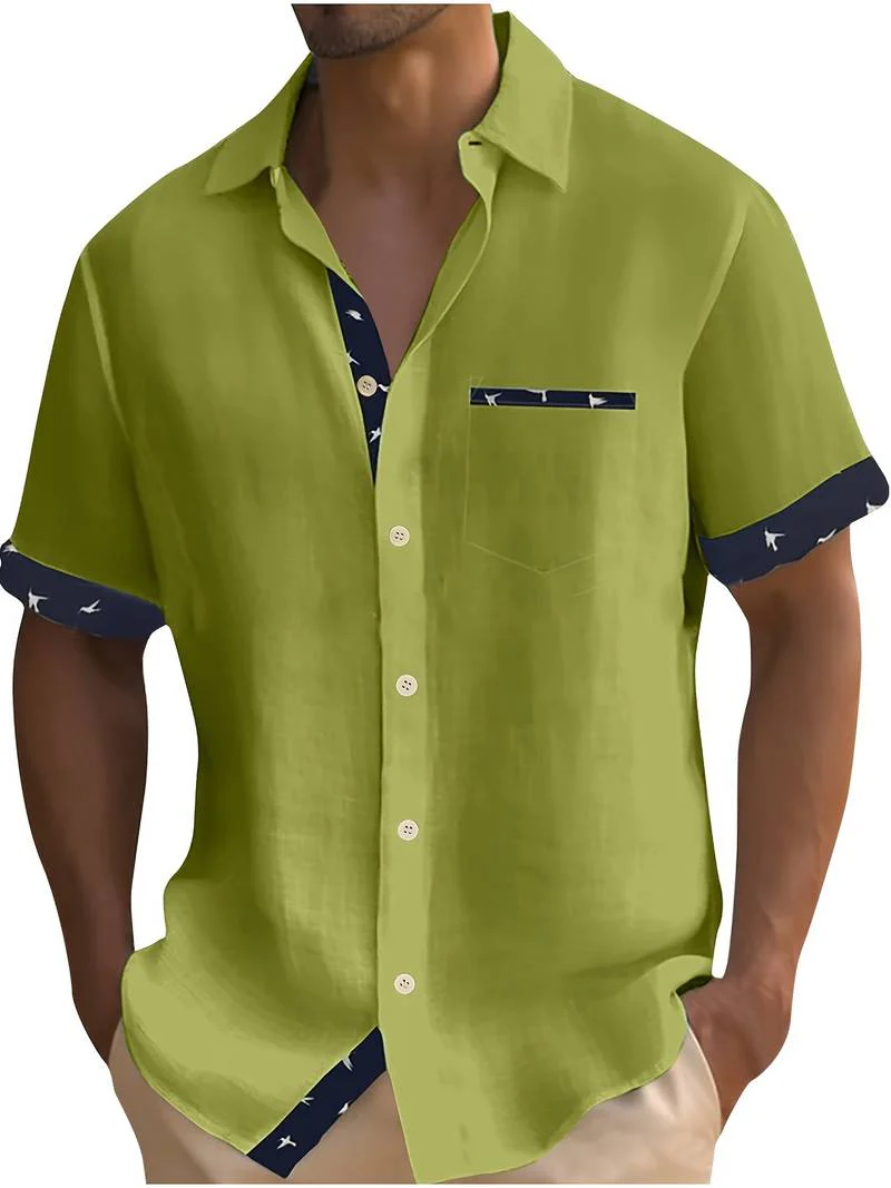 Lucio® | Stylish, Buttoned Short-Sleeved Shirt For Men - Image 2