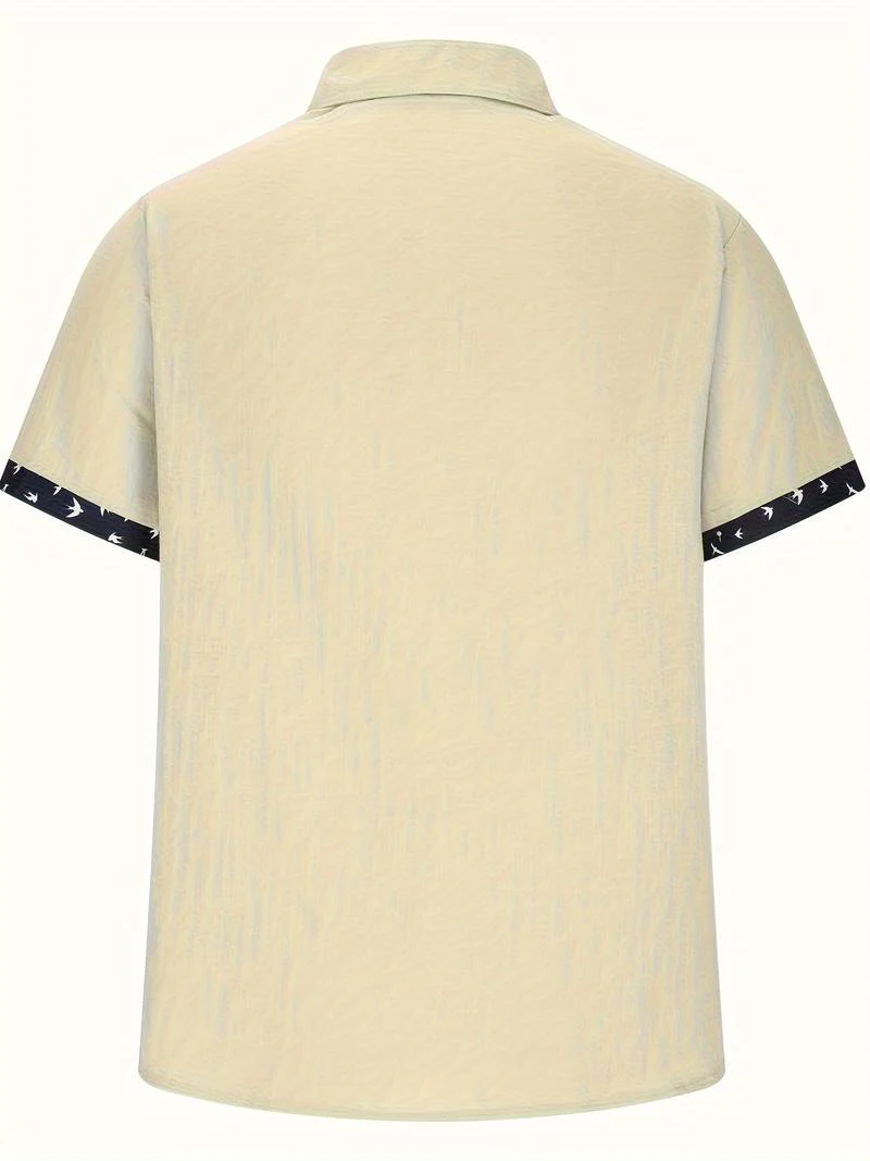 Lucio® | Stylish, Buttoned Short-Sleeved Shirt For Men - Image 9