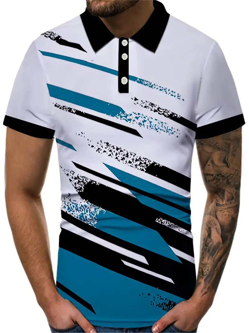 Luck® | Casual, Short-Sleeved T-Shirt With Striped Print - Image 2