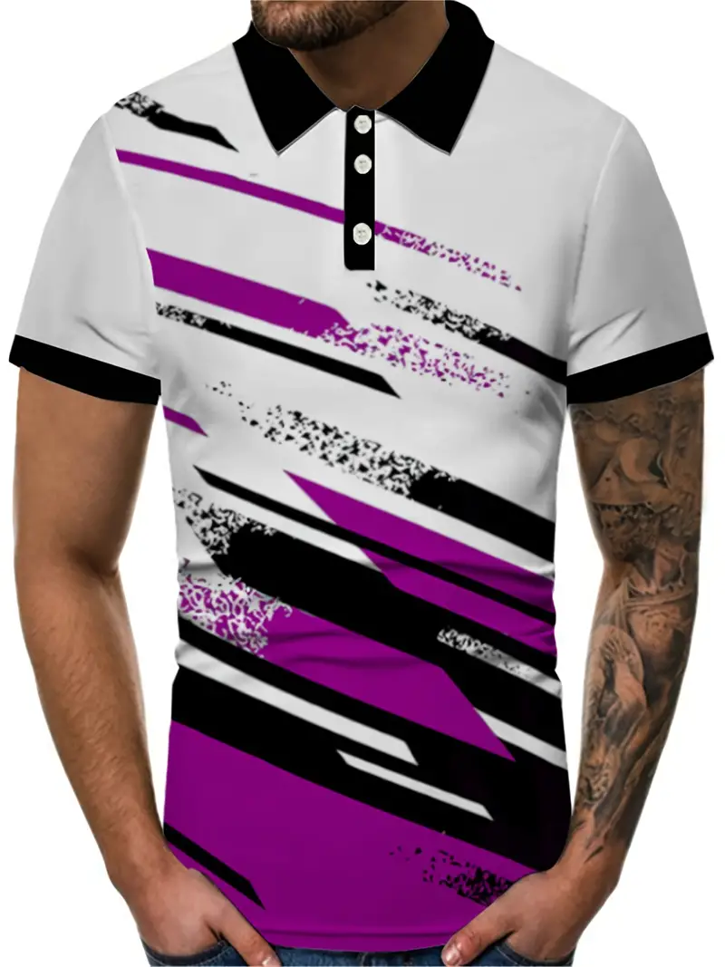 Luck® | Casual, Short-Sleeved T-Shirt With Striped Print - Image 3
