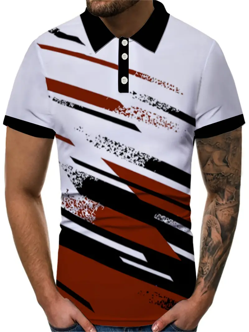 Luck® | Casual, Short-Sleeved T-Shirt With Striped Print - Image 4