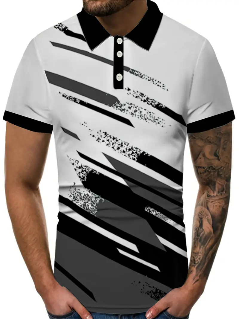 Luck® | Casual, Short-Sleeved T-Shirt With Striped Print - Image 5