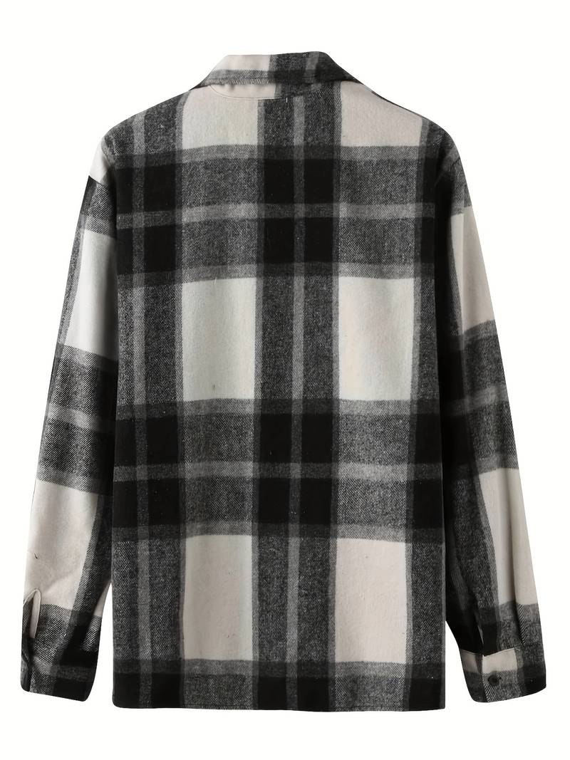 Lucy® | Long Sleeve Button-Down Shirt With Check Pattern For Men - Image 10