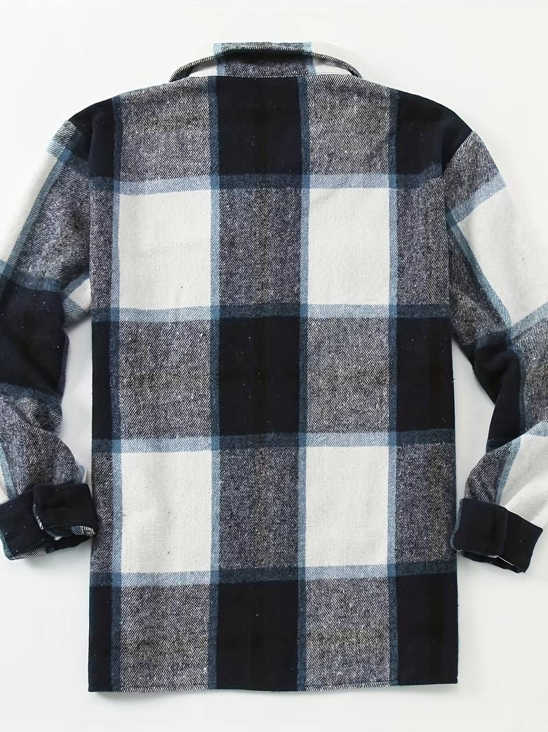 Lucy® | Long Sleeve Button-Down Shirt With Check Pattern For Men - Image 12