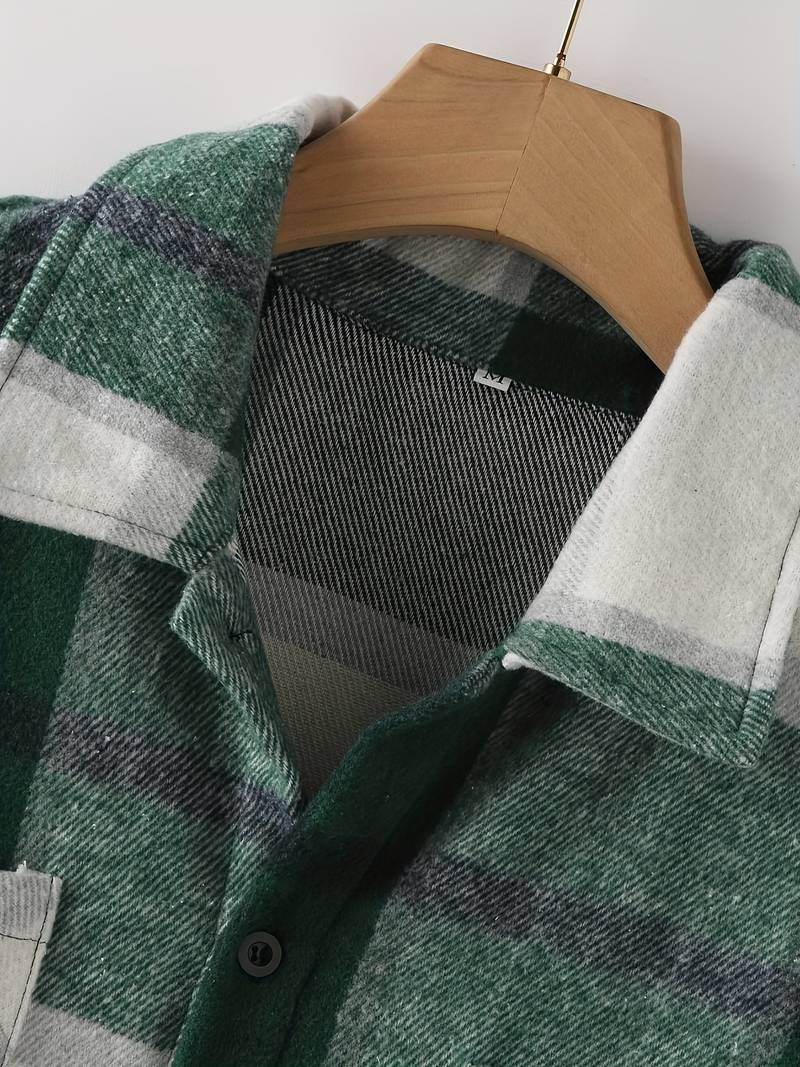 Lucy® | Long Sleeve Button-Down Shirt With Check Pattern For Men - Image 5