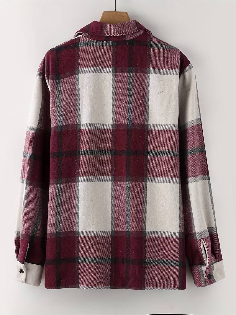 Lucy® | Long Sleeve Button-Down Shirt With Check Pattern For Men - Image 6