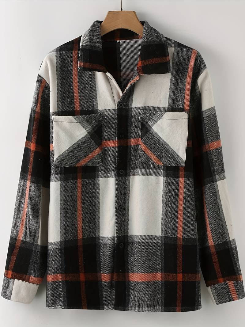 Lucy® | Long Sleeve Button-Down Shirt With Check Pattern For Men - Image 9