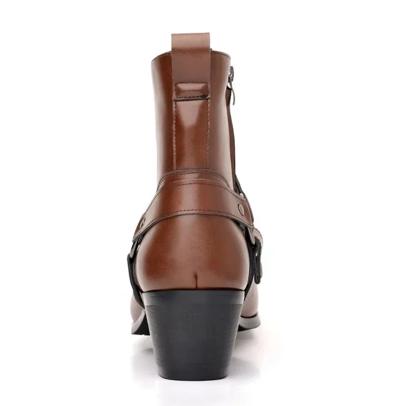 Ludovico® | Men’s Chelsea Boots With Ankle Strap - Image 2