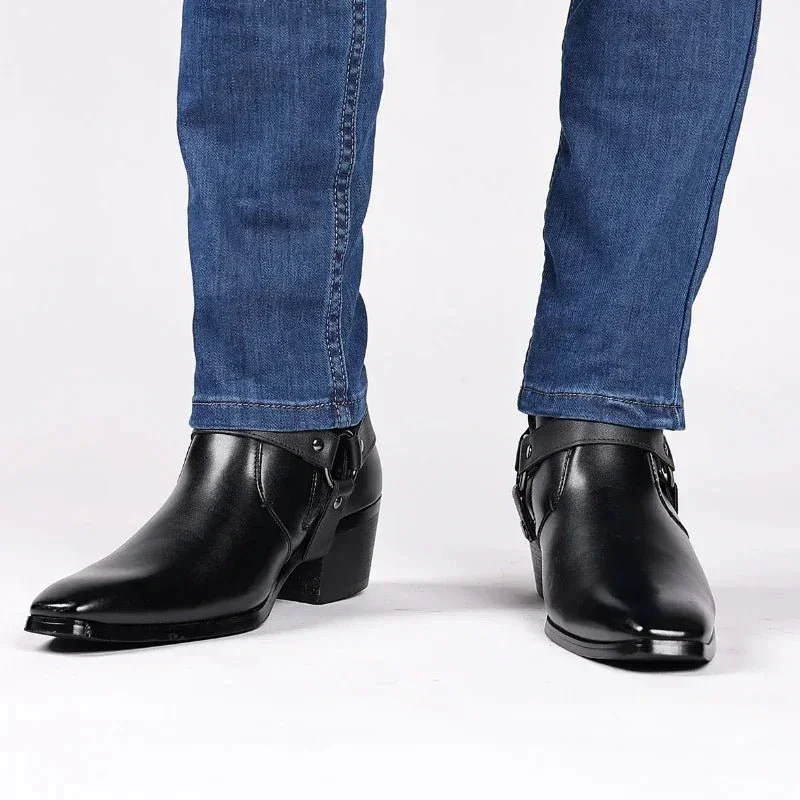 Ludovico® | Men’s Chelsea Boots With Ankle Strap - Image 3
