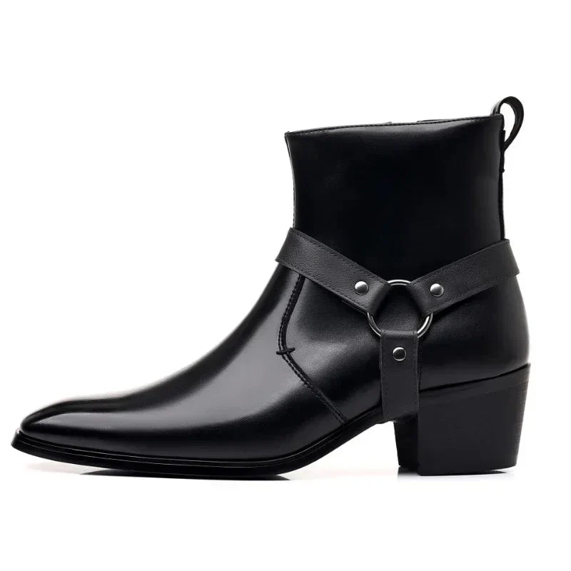 Ludovico® | Men’s Chelsea Boots With Ankle Strap - Image 4