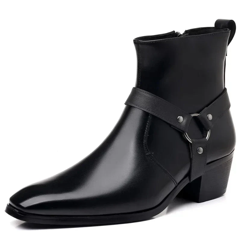 Ludovico® | Men’s Chelsea Boots With Ankle Strap - Image 5