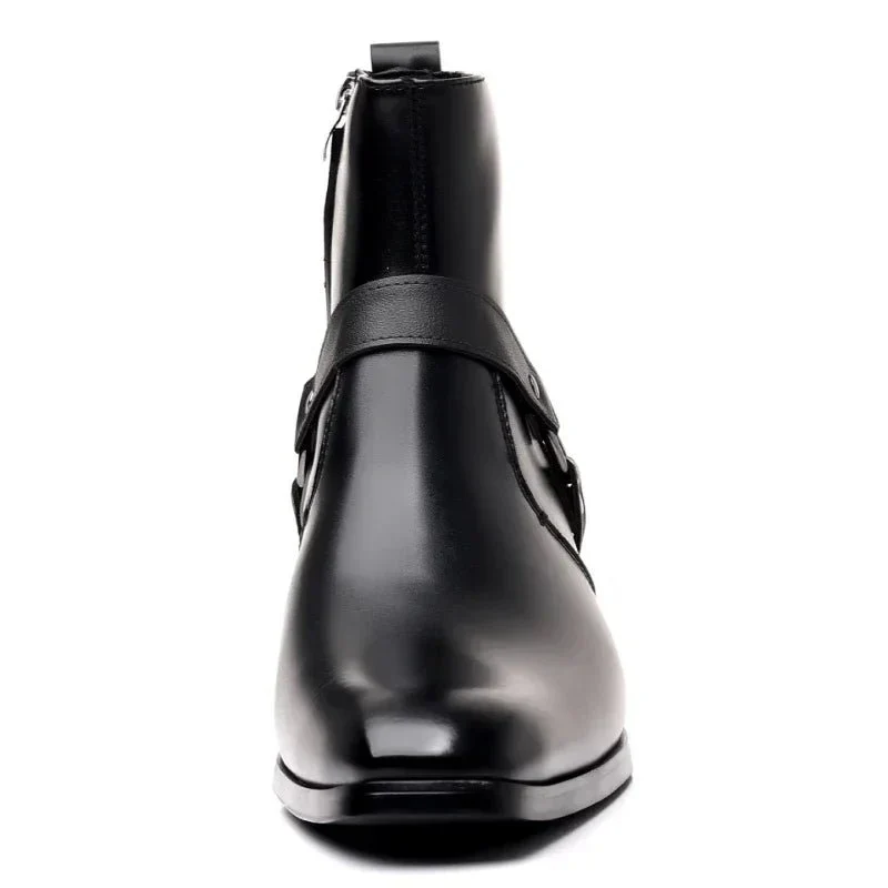 Ludovico® | Men’s Chelsea Boots With Ankle Strap - Image 6