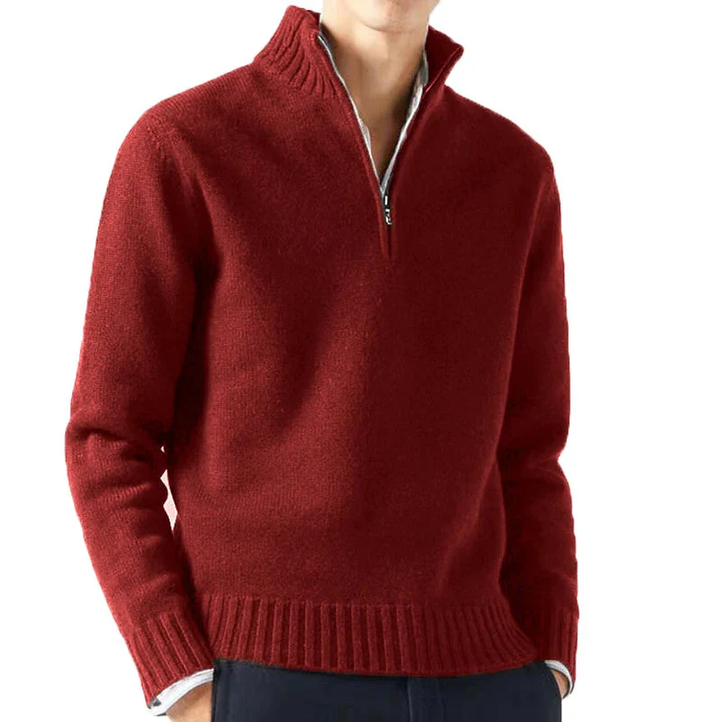 Ludovico® | Quarter Zip Turtleneck Sweater - Image 10