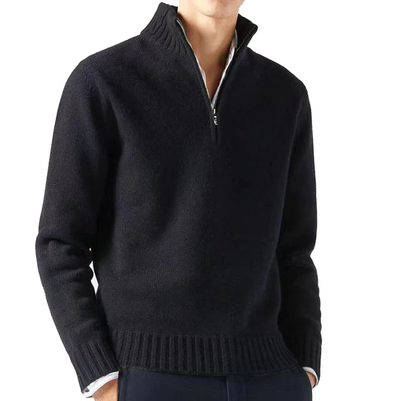 Ludovico® | Quarter Zip Turtleneck Sweater - Image 3